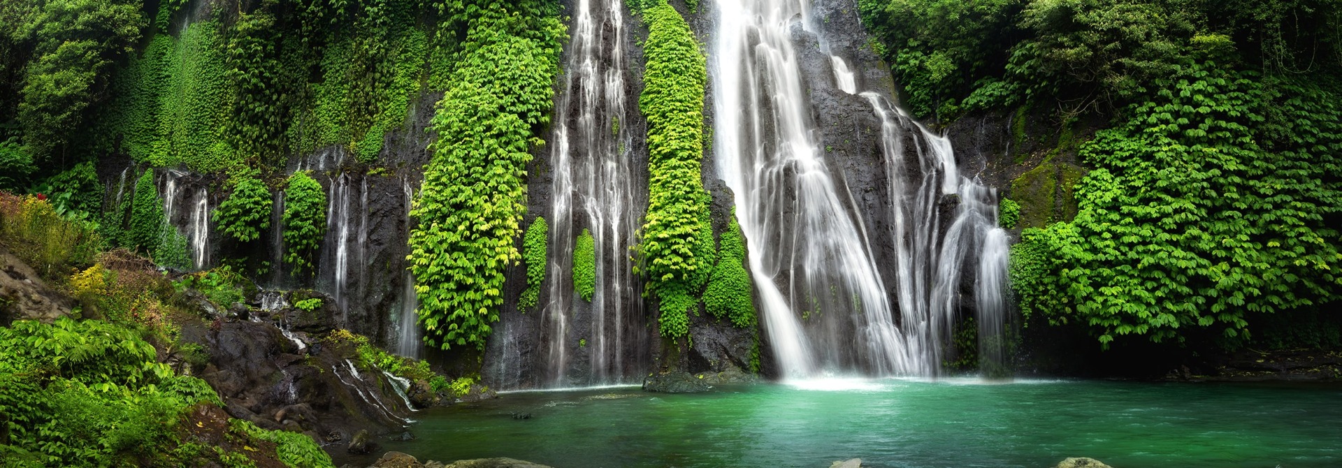 Waterfall in Indonesia, by acarapi