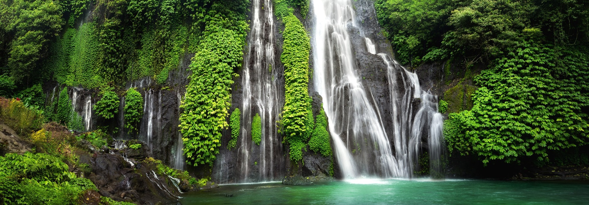 Waterfall in Indonesia, by acarapi