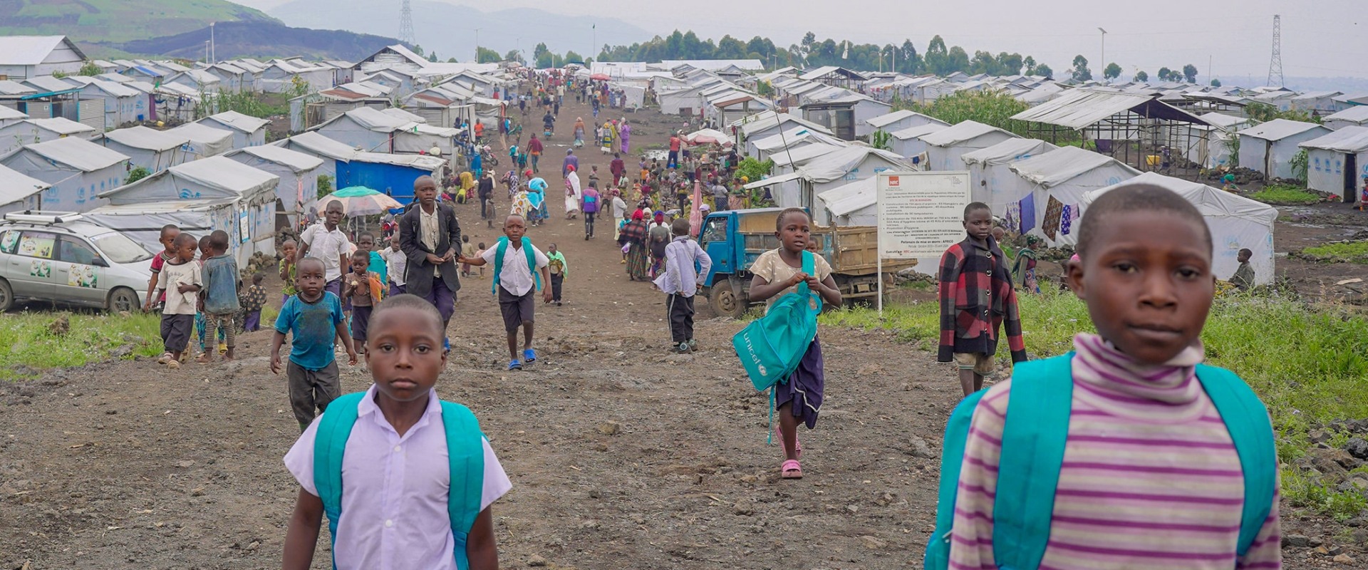 Refugee camp in Munigi, North Kivu, DRC, December 2024, by MONUSCO/Aubin Mukoni